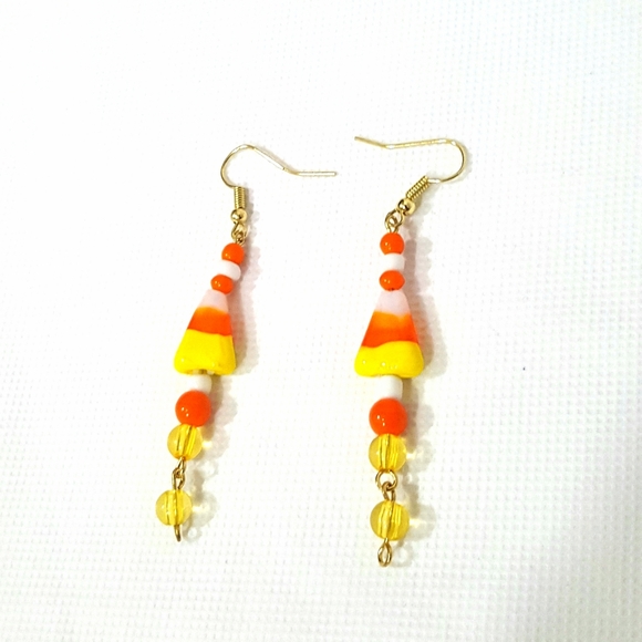 Candy Corn Earrings - Picture 1 of 2